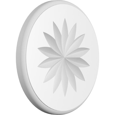 Ekena Millwork Standard Grayson Flower Rosette With Rounded Edge, 6"W x 6"H x 1/2"P ROSP060X060X050GRY11